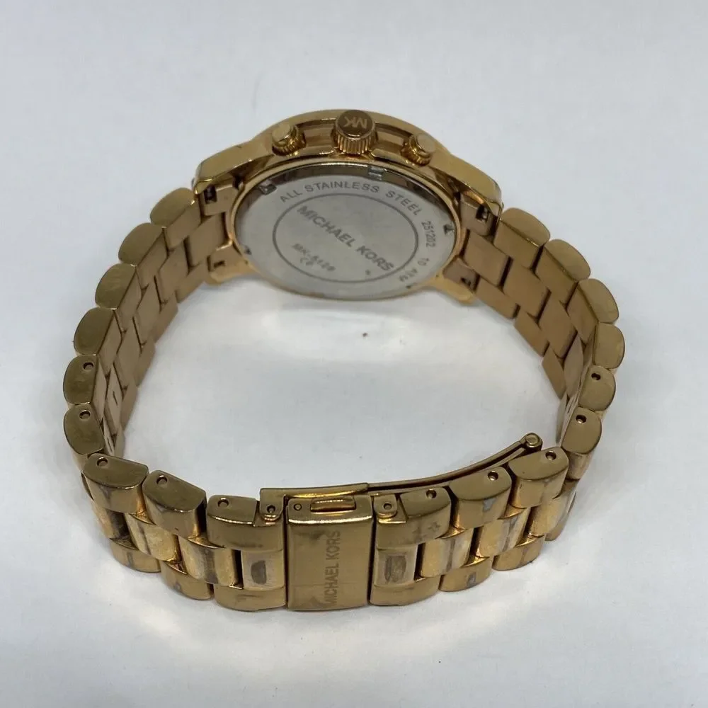 Michael Kors Runway MK5128 Women Stainless Steel Analog Dial Quartz Watch UC846